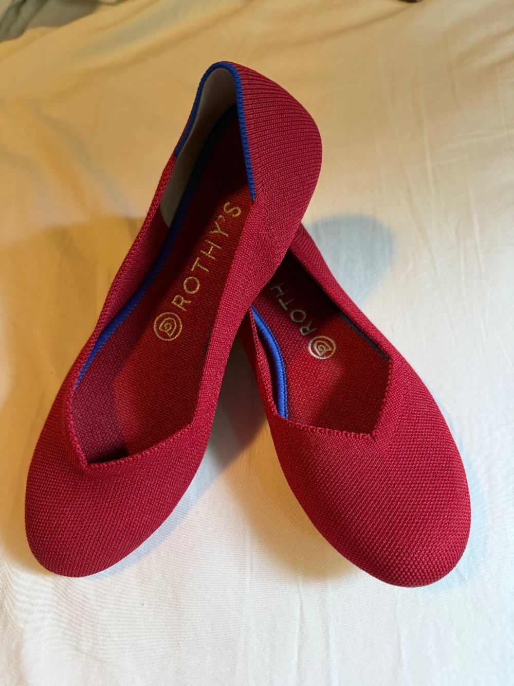 Rothy’s red flats size 8